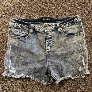 Indigo Rein White Washed Jean shorts